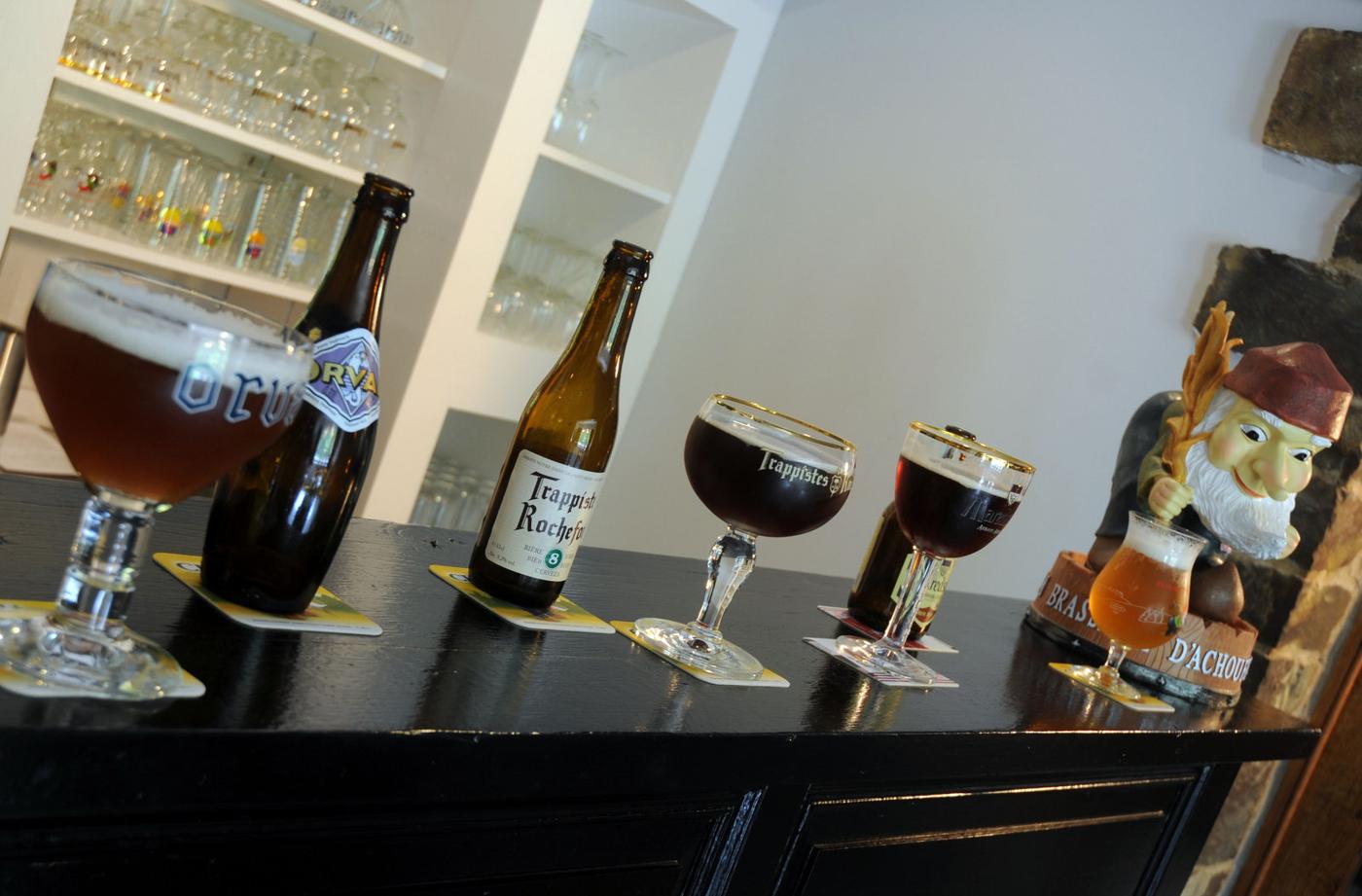 Belgische bieren aan de bar