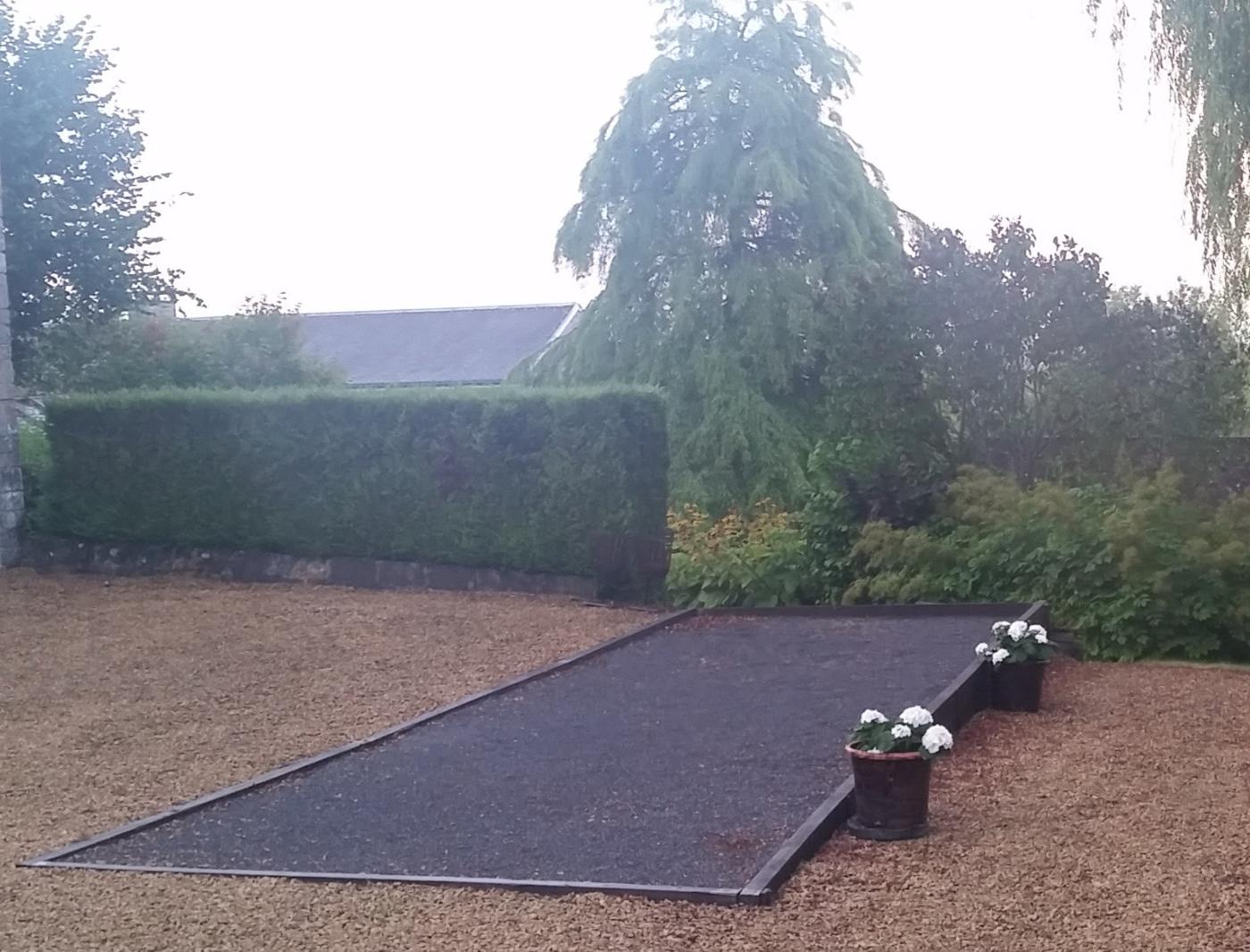 Petanquebaan in de tuin